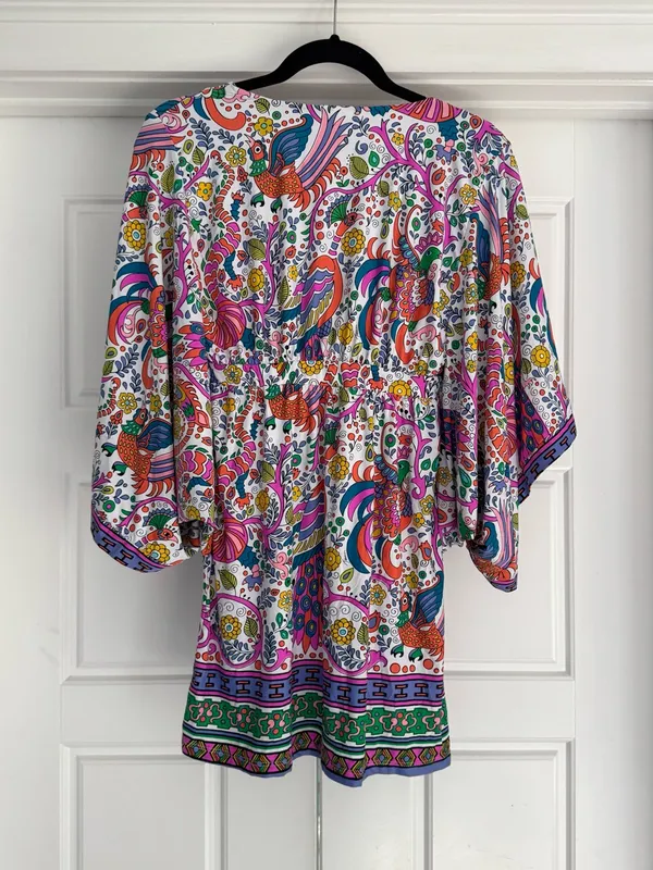 Trina Turk Jungle Beach Resort Swim Cover-Up Dress, size 4 - Image 3