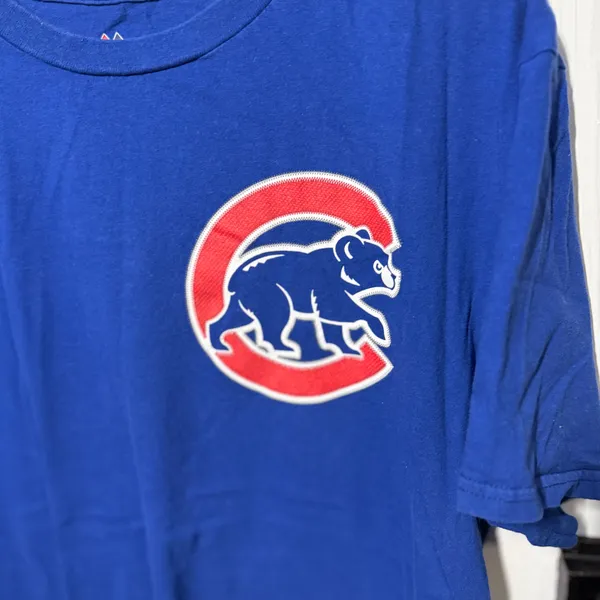 Chicago Cubs Baseball Player #17 Bryant Majestic T-Shirt - Image 2