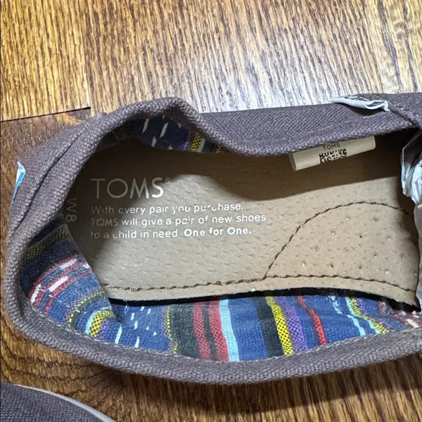 TOMS Gray Classic Canvas Slip-Ons - Image 6