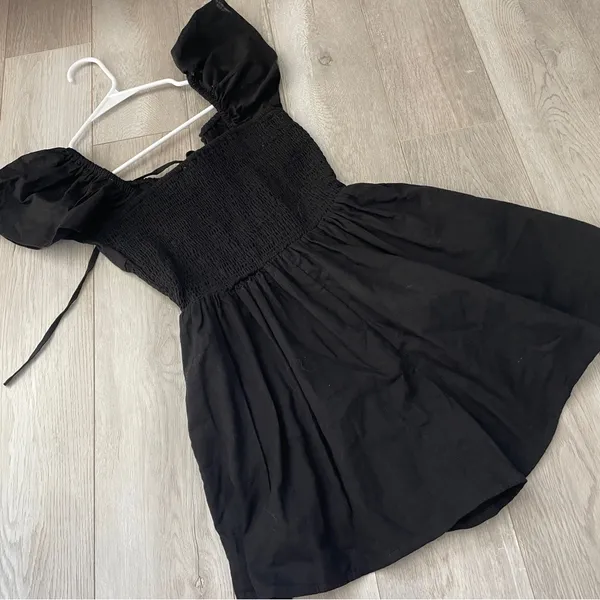 Princess Polly Romper NWT cotton front row womens Black (size 2) milkmaid party - Image 5