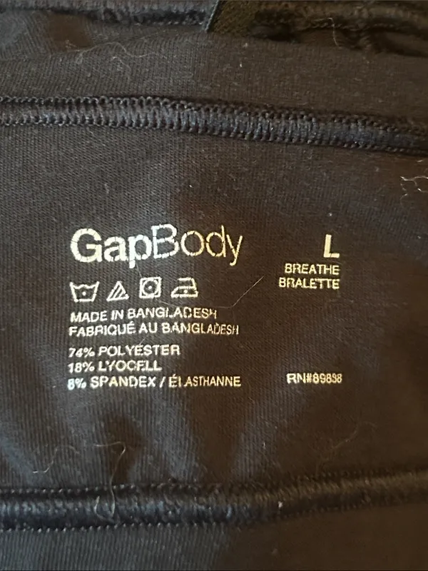 GapBody breathe triangle bralette size L - Image 3