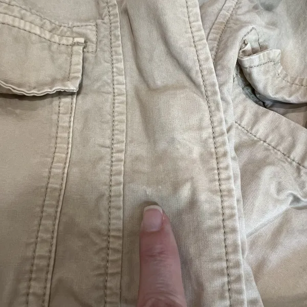Gap Women's Khaki Utility Jacket‎ Safari Military Cotton Lightweight - Image 3