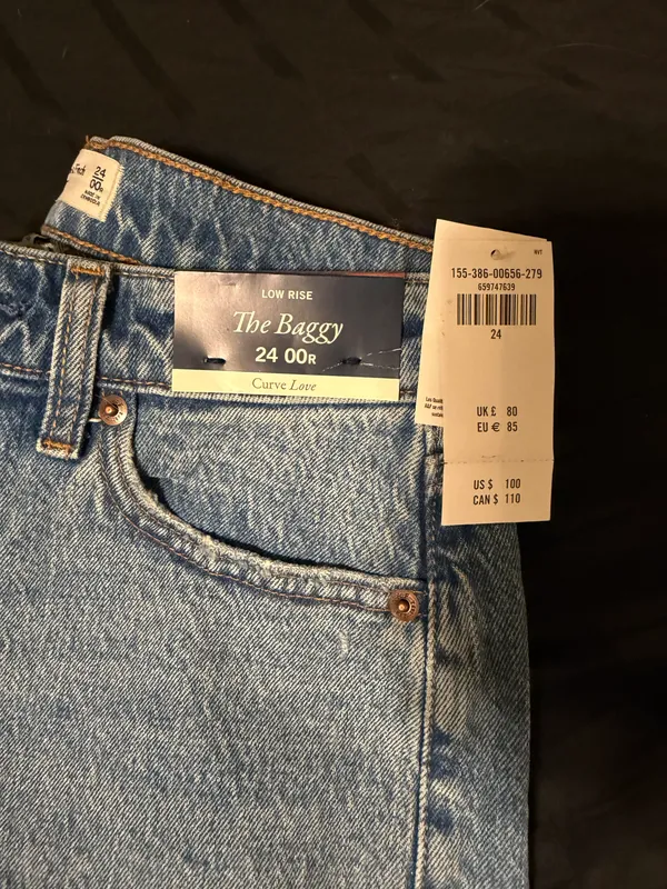 Abercrombie Curve Love Low Rise Baggy Jean - Image 2