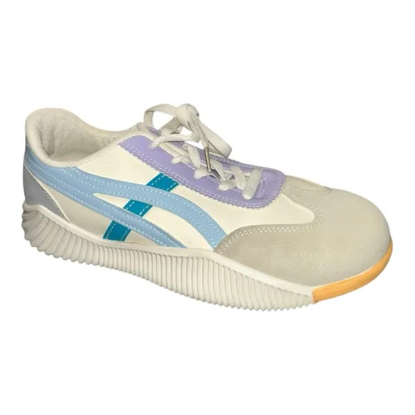 DF DE FLORANCE Cloudea™ women’s Sneakers Size 9.5 blue purple tan white - Image 2