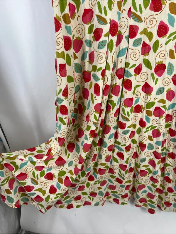 Gudrun Sjödén June Strawberry Print Organic Cotton Modal Dress XL - Image 6