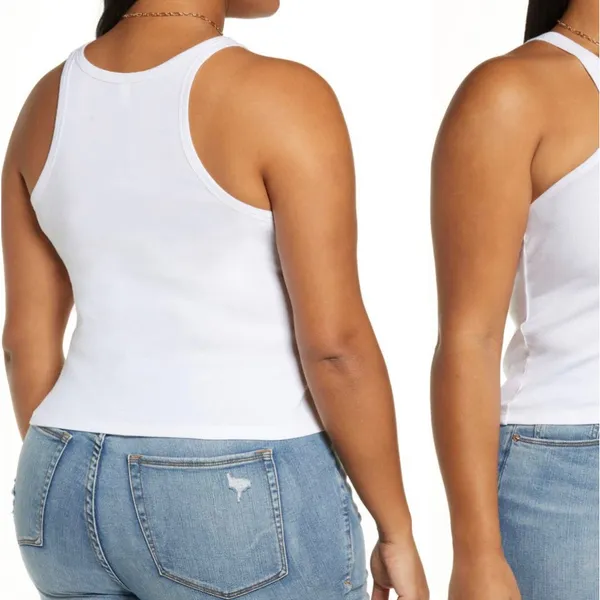 B.P. Nordstrom Plus size ribbed tank White - Image 3