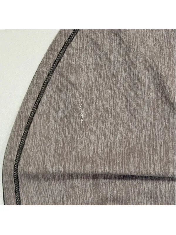 Lululemon Women’s Size 8 Long Sleeve Athletic Top Gray Black b13 - Image 7