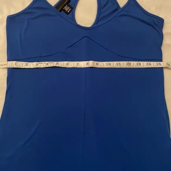 Apostrophe Blue Racer Back Tank Top size XS - Image 4
