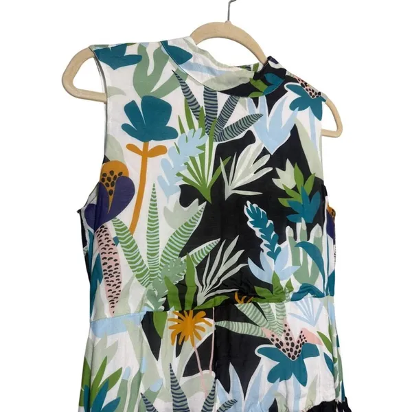 Oliphant Sleeveless Mock Neck Tiered Sleeveless Maxi Dress Sz. S - Image 3