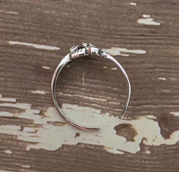 Sterling Silver Wave Toe Ring - Image 4