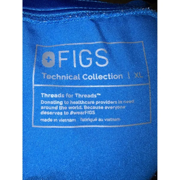 Figs Technical Collection Zamora Jogger Scrub Pants Royal Blue XL W18SW2005 - Image 3