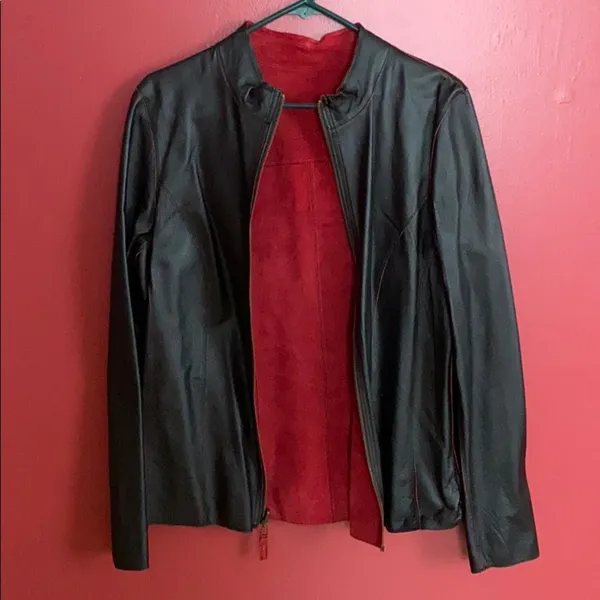 ✨ REVERSIBLE WOMENS JACKET✨ Black Size M - Image 3