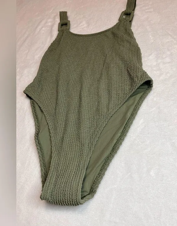 AERIE Crinkle Cheeky One Piece Bathing Suit Swimming NWT Women’s S - Image 2