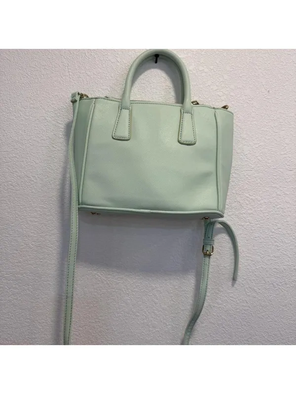Guess Mint Green Mini Satchel Crossbody with removable shoulder strap! - Image 5