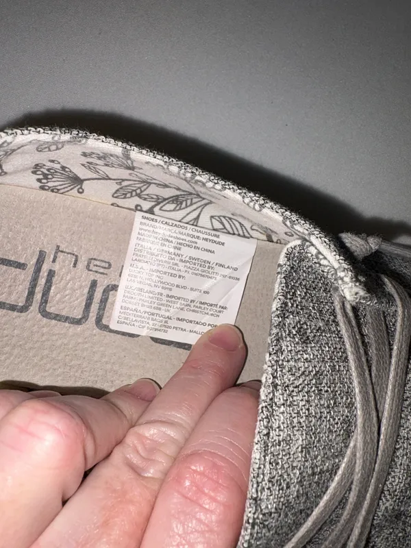 Hey Dude Casual Canvas Slip-On Shoes Wendy style L Linen Size 7 - Image 7