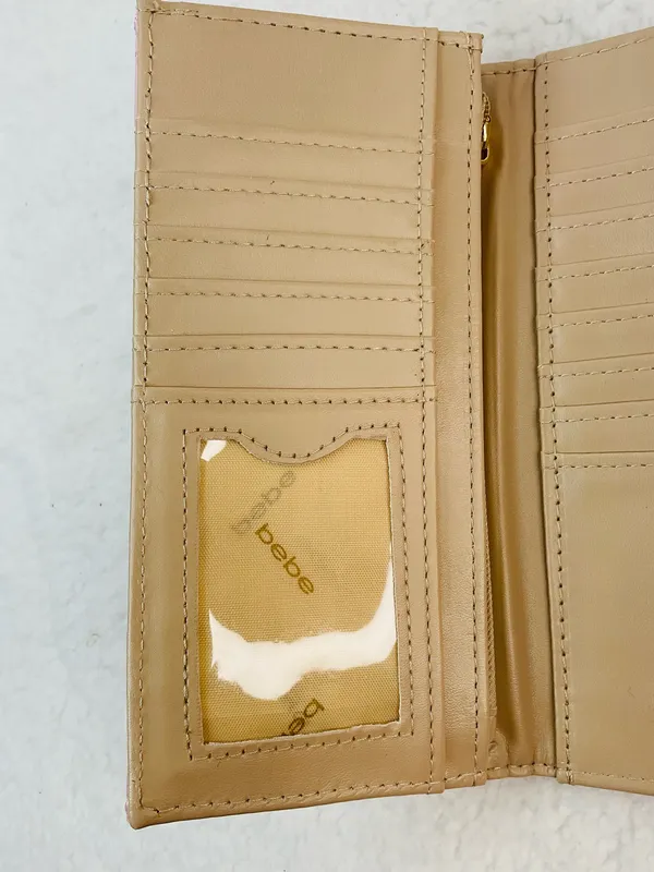 Bebe Cameron Trifold Wristlet Wallet NWT - Image 5