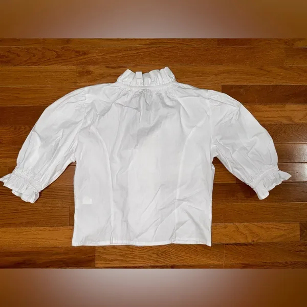 Nasty Gal Pearl Button Down High Neck Blouse - Image 4