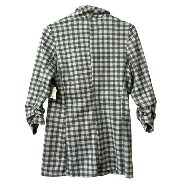 Altard State Green‎ Checkered Blazer Sz Small Classic Office Career Professional - Image 2