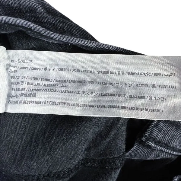 Abercrombie The 90s Straight Ultra High Rise Black Distressed‎ Jeans Size 4 / 27 - Image 8