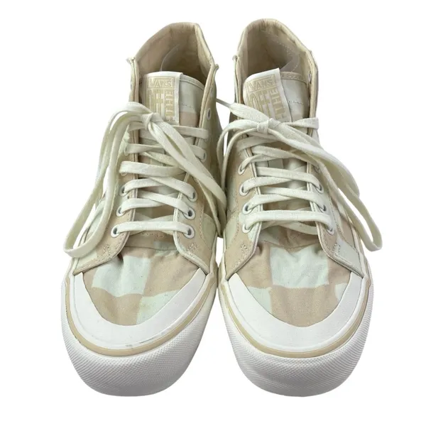 Vans SK8-Hi 138 Decon Women's Pink Check Lace Up High Top Sneakers Shoes Size 10 - Image 2