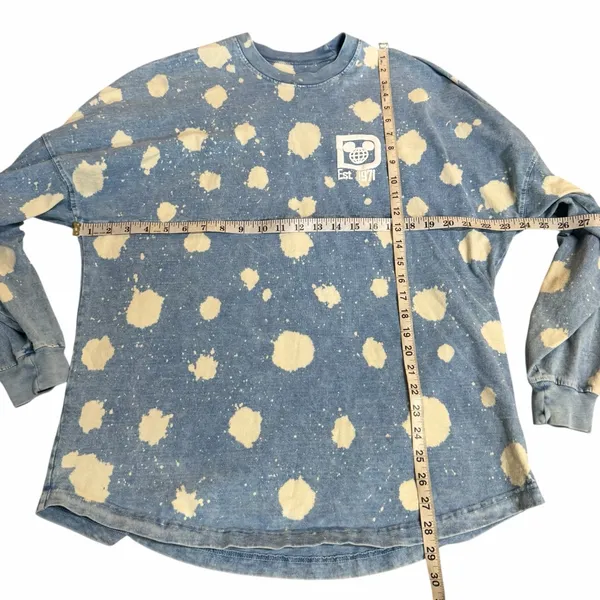 Walt Disney World Denim Bleach Spirit Jersey Size Medium - Image 4
