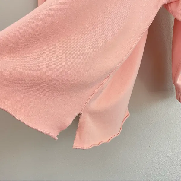 Aerie Oversized After Sunset Smile+Wave Crewneck Sweatshirt in Peach Size Small‎ - Image 5