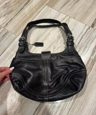Coach Leather Black Shoulder Bag Soho - Image 2
