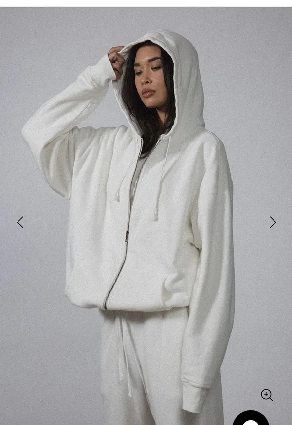 Elwood Core Zip Hoodie White Size L - Image 2