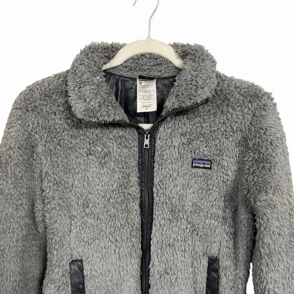 Patagonia Womens Sz S Gray Los Lobos Fleece Jacket Full Zip Hiking Soft Warm - Image 3
