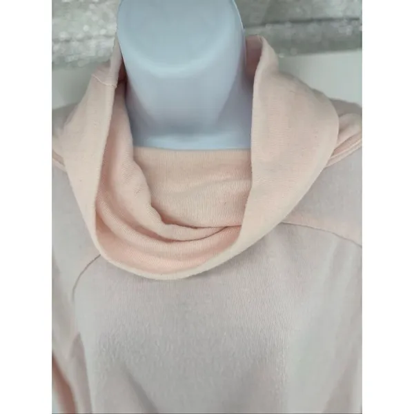 Free People Cozy Time Funnel Slouchy Top Baby Pink Barbie We The Free Size XS - Image 11
