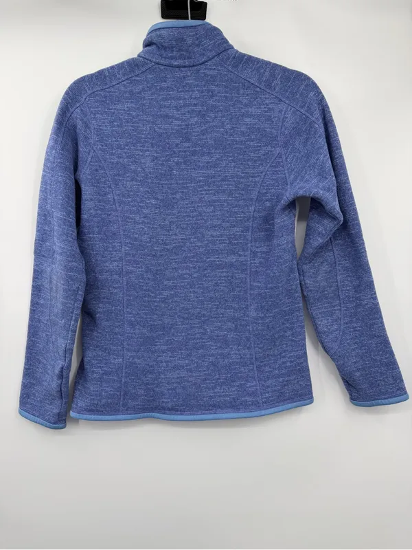 Patagonia Better Sweater 1/4 Zip Fleece Women M Hawthorne Blue 25616 - Image 3
