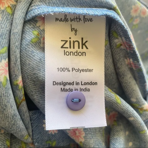 Zink London floral ruffle trim blouse - Image 9