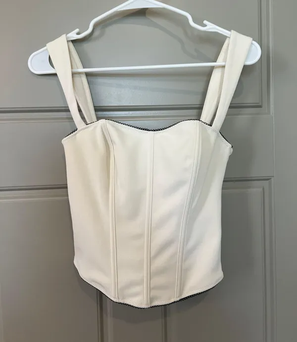 White Fox Shout Out Bustier Top - Image 2
