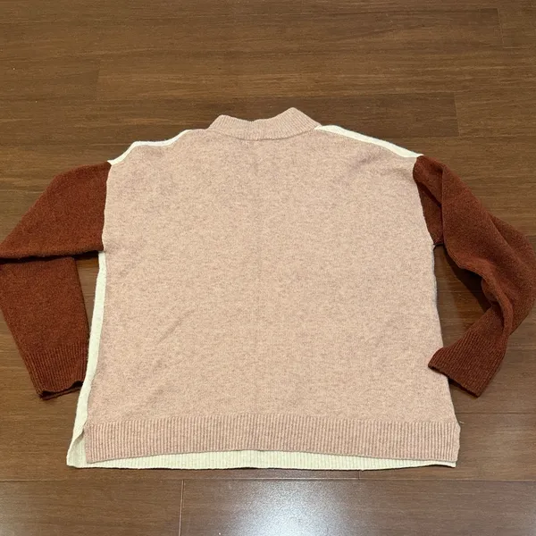 Madewell Wool Redmond Mockneck Pocket Sweater in Colorblock - Image 9