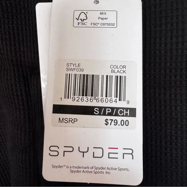 NWT Spyder Women’s‎ Sherpa Fleece Thermal Hoodie Jacket Black - Small - Image 5