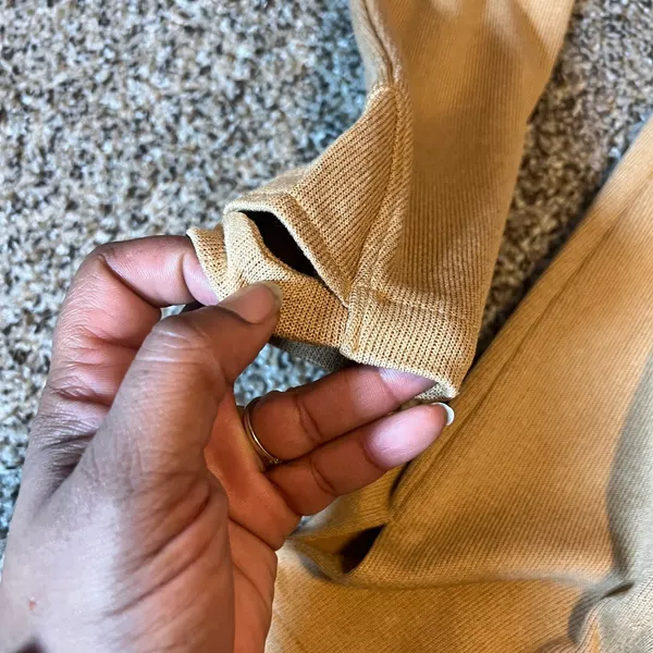Duluth Trading Co Long Sleeve Open‎ Front Cardigan Sweater Tan M - Image 4
