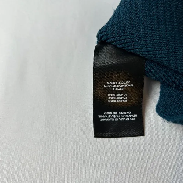 Babaton Sculpt Knit Notch Cropped Tank Top Teal Ribbed Square Neck Size M‎ - Image 6