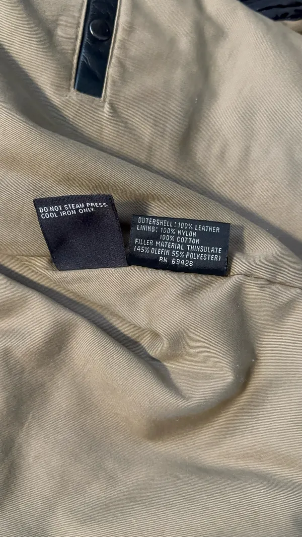 Wilsons Leather Genuine Black Leather Thinsulate Jacket 2XL - Image 5