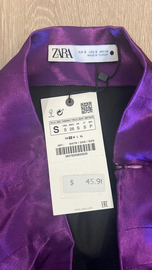 ZARA Satin Effect Skirt - Image 3
