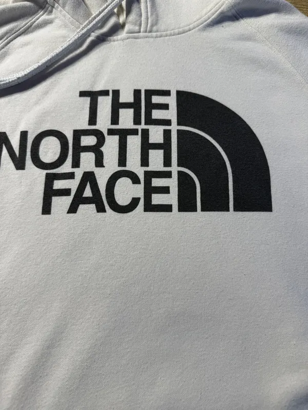 The North Face Half Dome Hoodie Women L White Pullover Logo Sweatshirt - Image 11