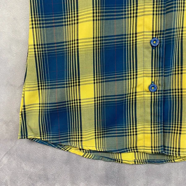 Dixxon Women Lincoln Ave Bamboo Shirt Size S Plaid‎ Punk Grunge Moto Bamboo - Image 6