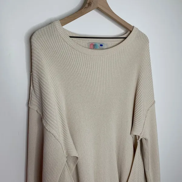 Free People FP Beach Women's Brig Tie-Front Pullover Tunic Sweater Size Small - Image 7