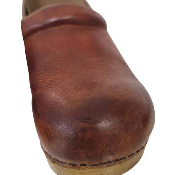 DANSKO Antique Brown Oiled Leather Clogs Size 40 US 9.5-10 - Image 12