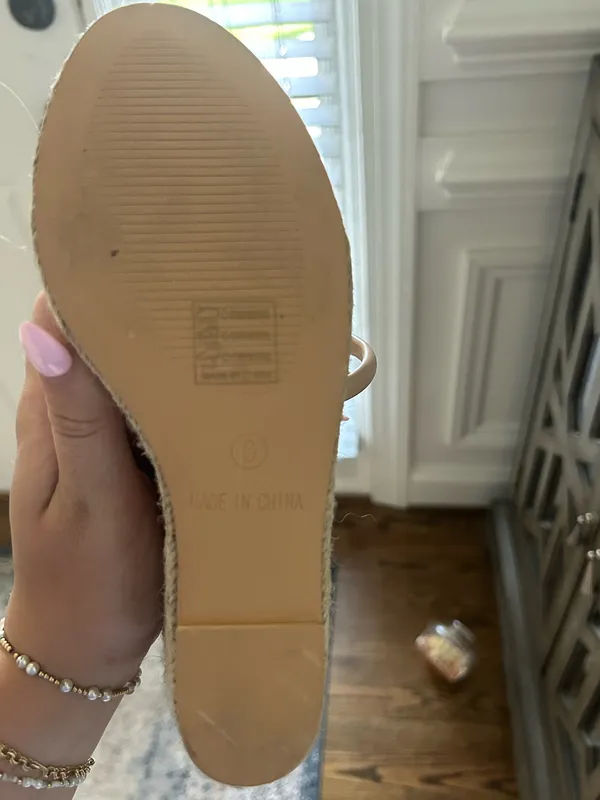 Pretty Little Thing Nude Wedge Sandals 6 - Image 6