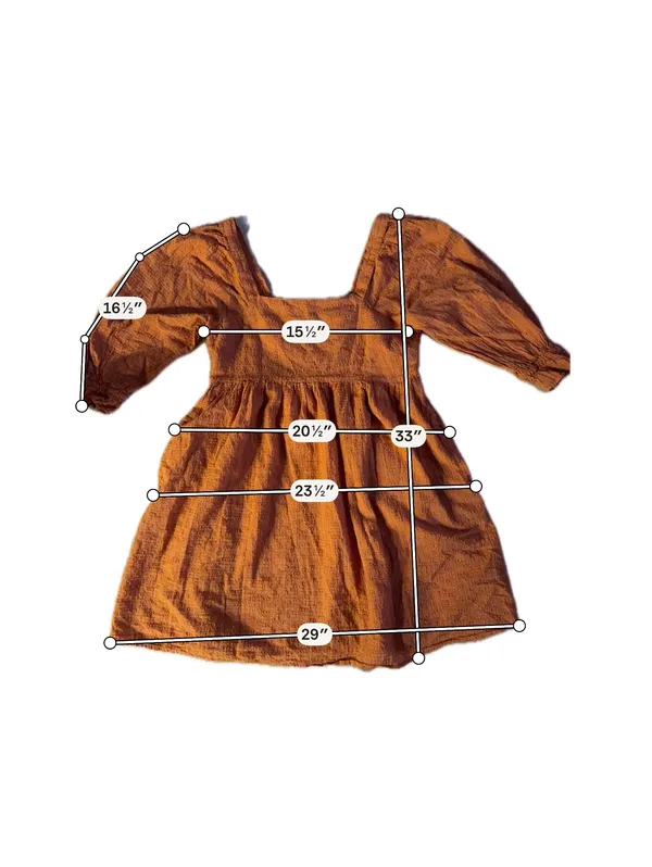 Madewell Orange Cotton Midi Dress Size 4 - Image 7