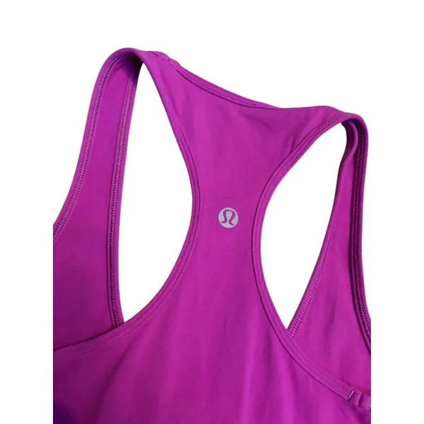 Lululemon Racerback pink sz 4 Tank Top Athletic Wear - fair conditon - Image 4