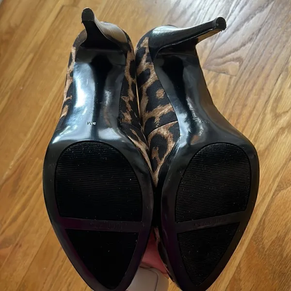 NINE WEST Leopard Faux Stiletto Platform Pumps- 8M - Image 15
