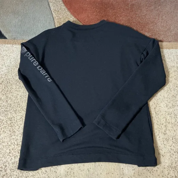 Pure Barre Beyond Yoga Long Sleeve Top Womens Small Black Activewear Crew Neck - Image 5