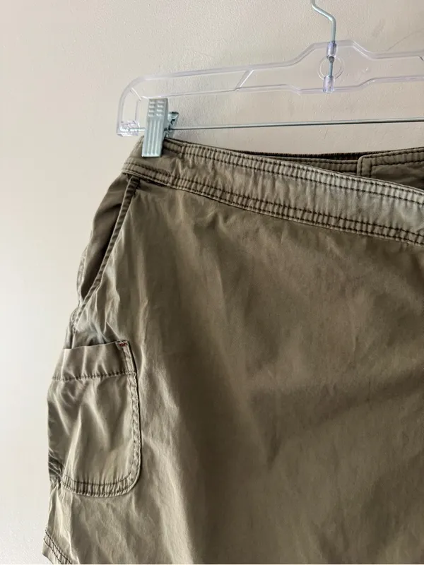 Anthropologie Hei Olive Green Cargo Utility‎ Skort - Image 3
