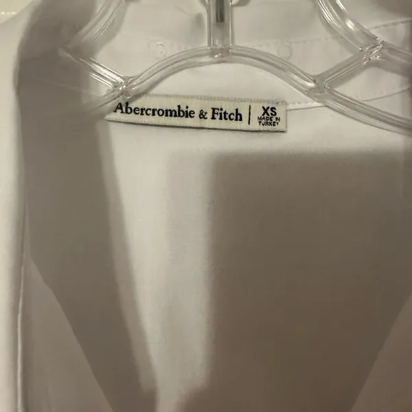 Abercrombie & Fitch White Button Down Shirt - Image 2